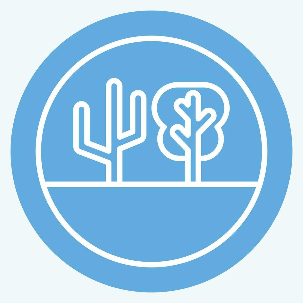 Icon Climate Change. related to Plastic Pollution symbol. blue eyes style. simple design editable. simple illustration vector
