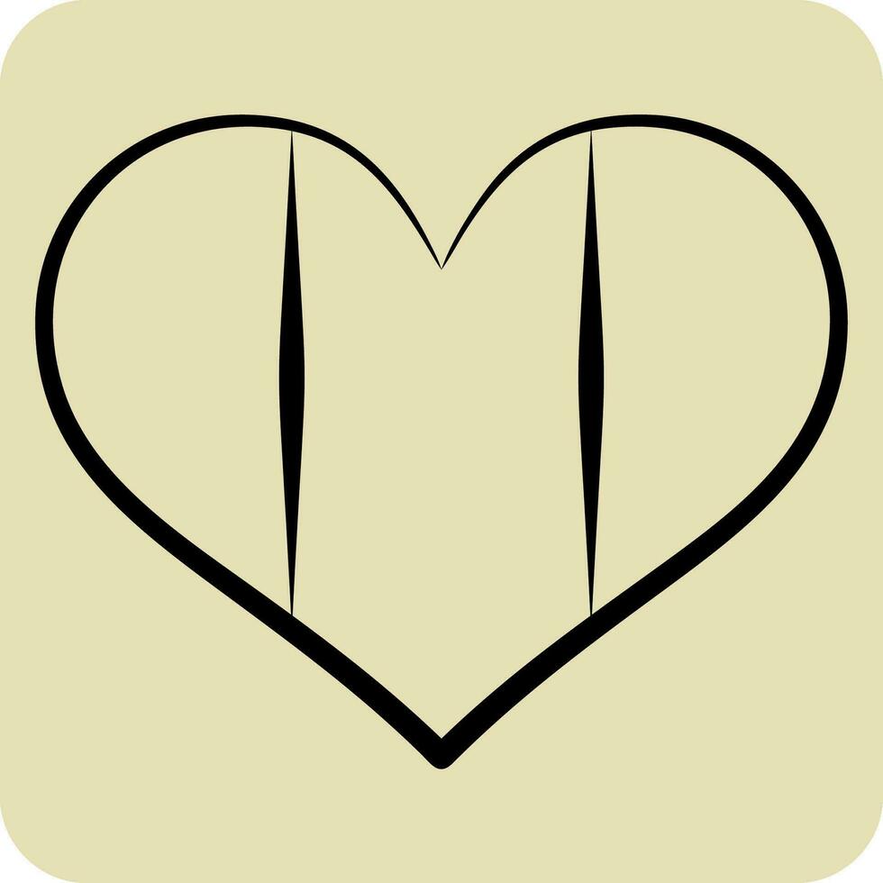 Icon Ireland. related to Ireland symbol. hand drawn style. simple design editable. simple illustration vector