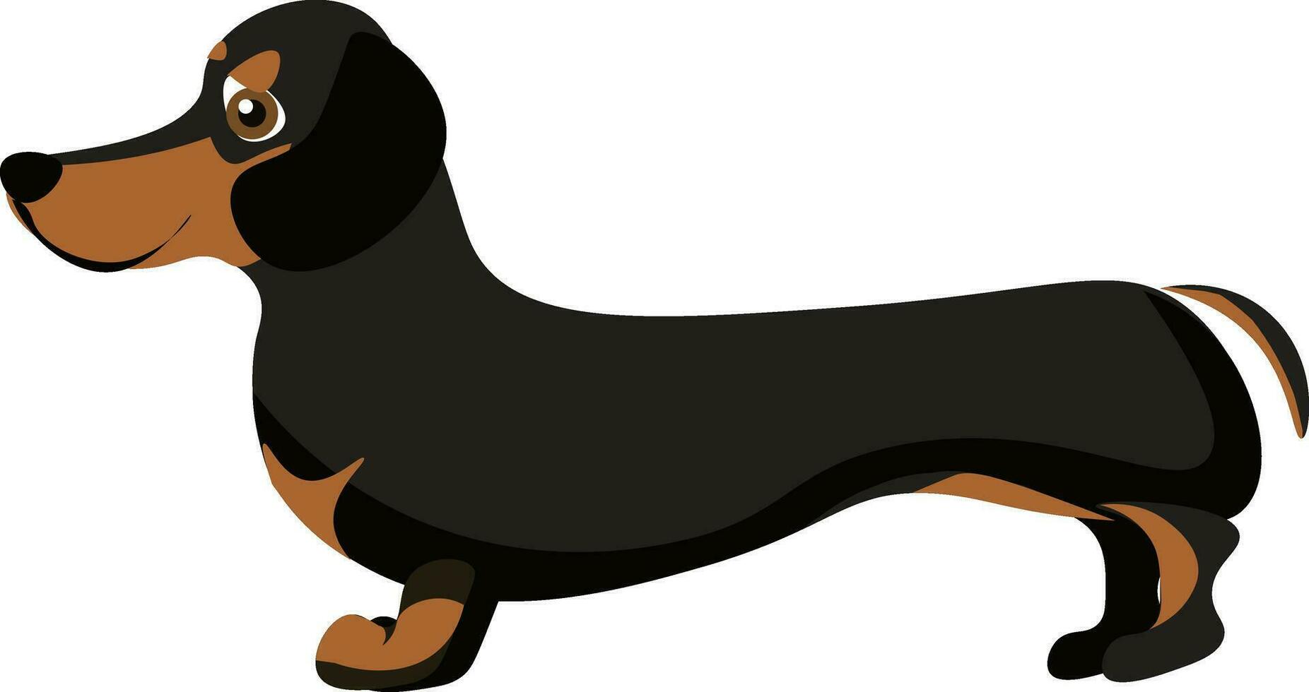 Cute dog illustration vector