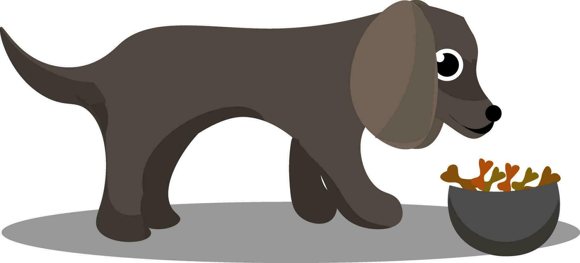 Cute dog illustration vector