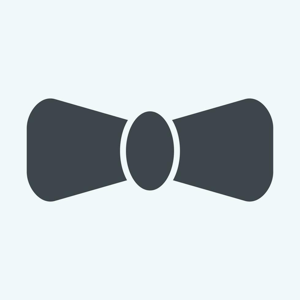 Icon Bow Tie. related to Ireland symbol. glyph style. simple design editable. simple illustration vector