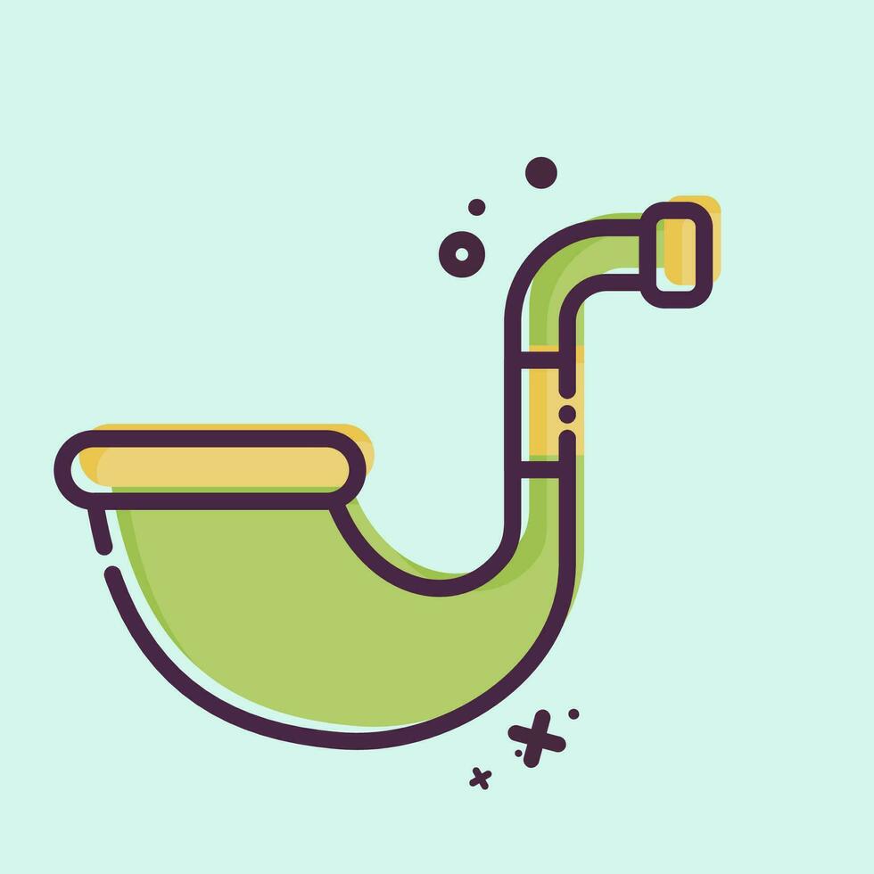 Icon Smoking Pipe. related to Ireland symbol. MBE style. simple design editable. simple illustration vector