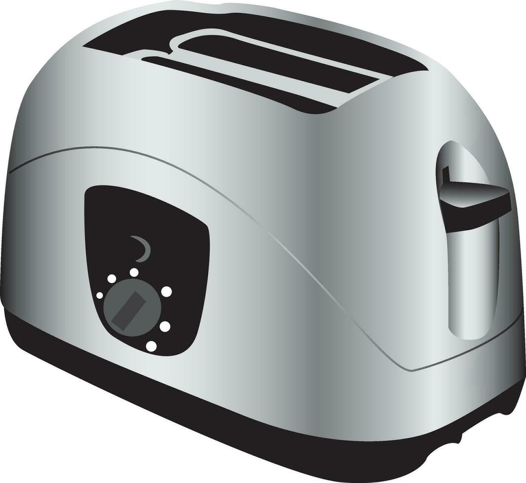 Isolated Toaster on white background vector