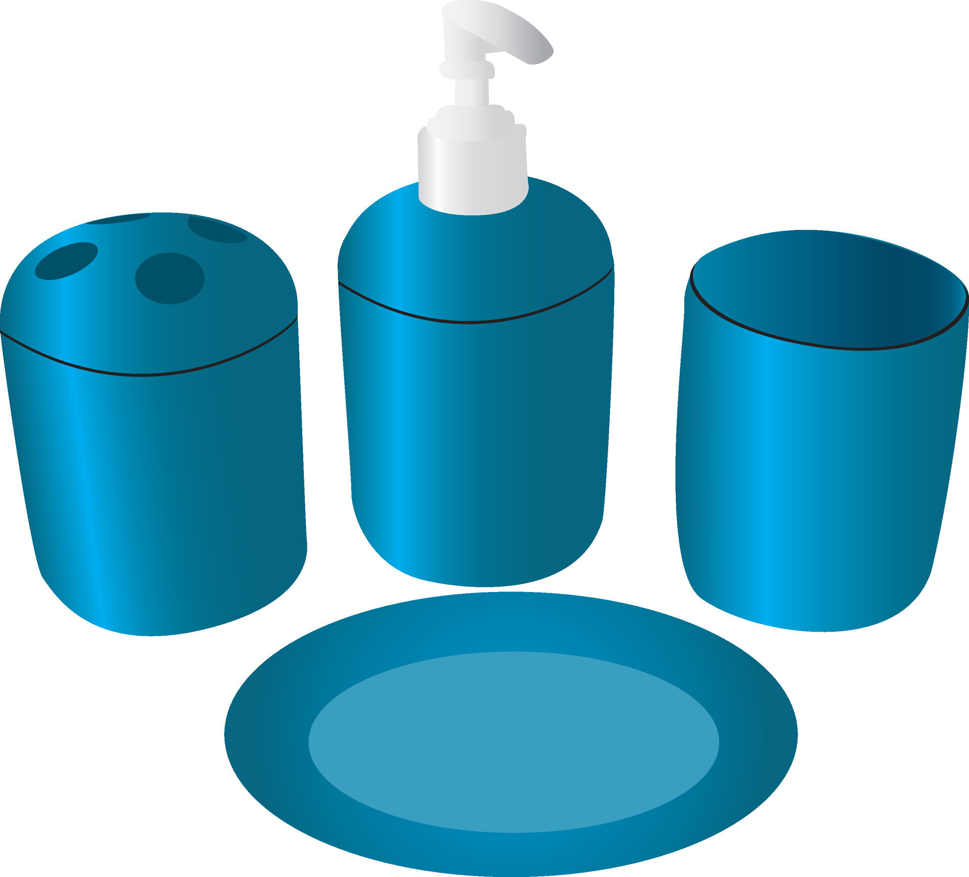 Isolated Bathroom accessories 36170502 Vector Art at Vecteezy