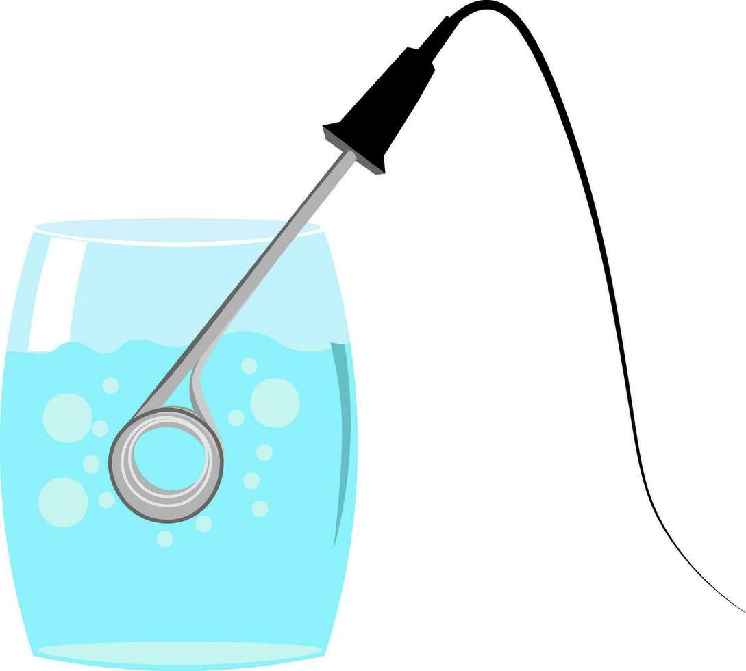 a glass with a hook attached to it vector