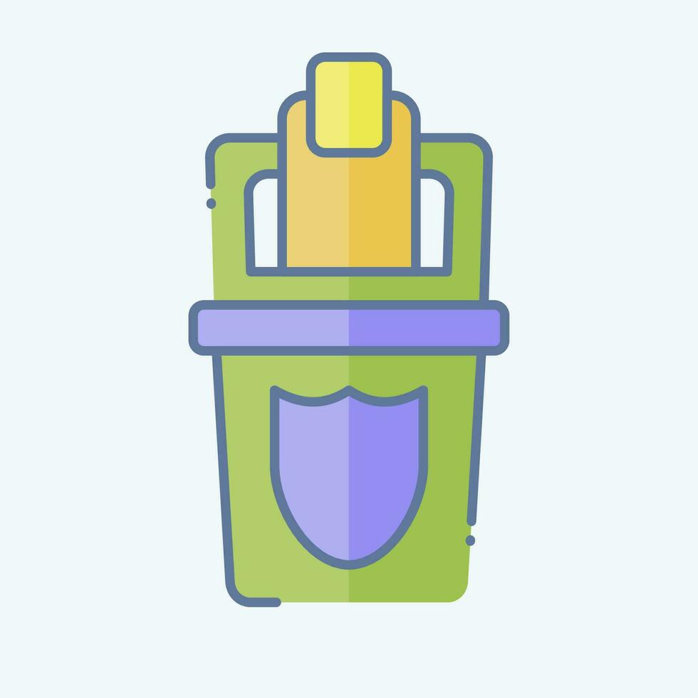 Icon Protect. related to Plastic Pollution symbol. doodle style. simple design editable. simple illustration vector