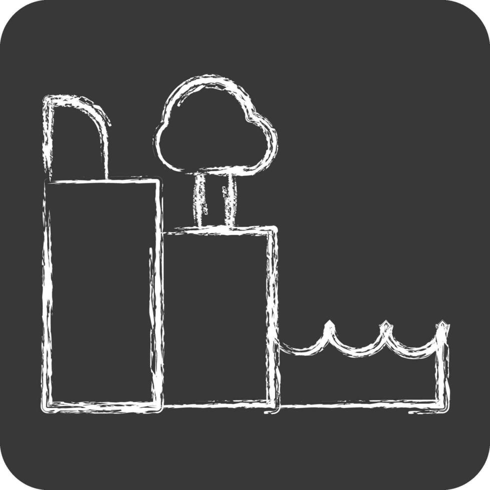 Icon Moher Cliffs. related to Ireland symbol. chalk Style. simple design editable. simple illustration vector