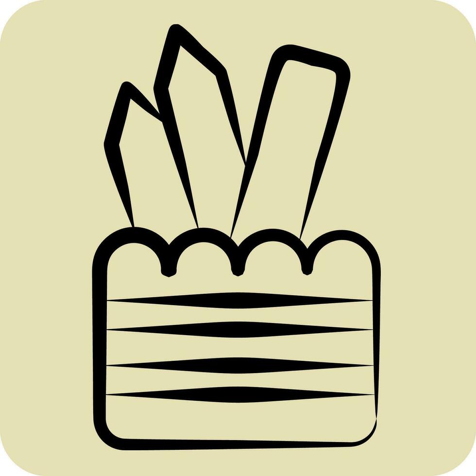 Icon Recyclable. related to Plastic Pollution symbol. hand drawn style. simple design editable. simple illustration vector