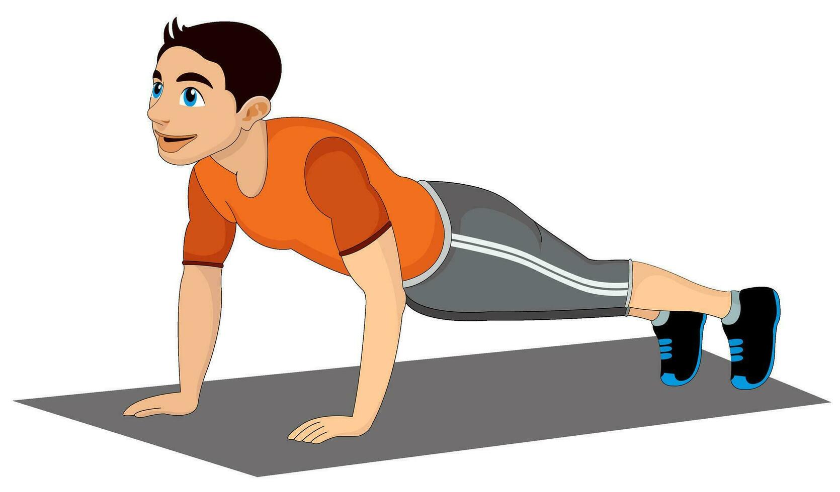 Man Exercising illustration vector