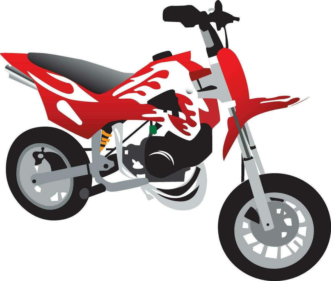Isolated Toy motorcycle vector