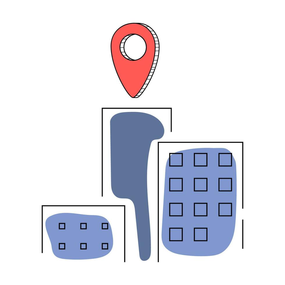 We Have Moved. New place, new home icon vector