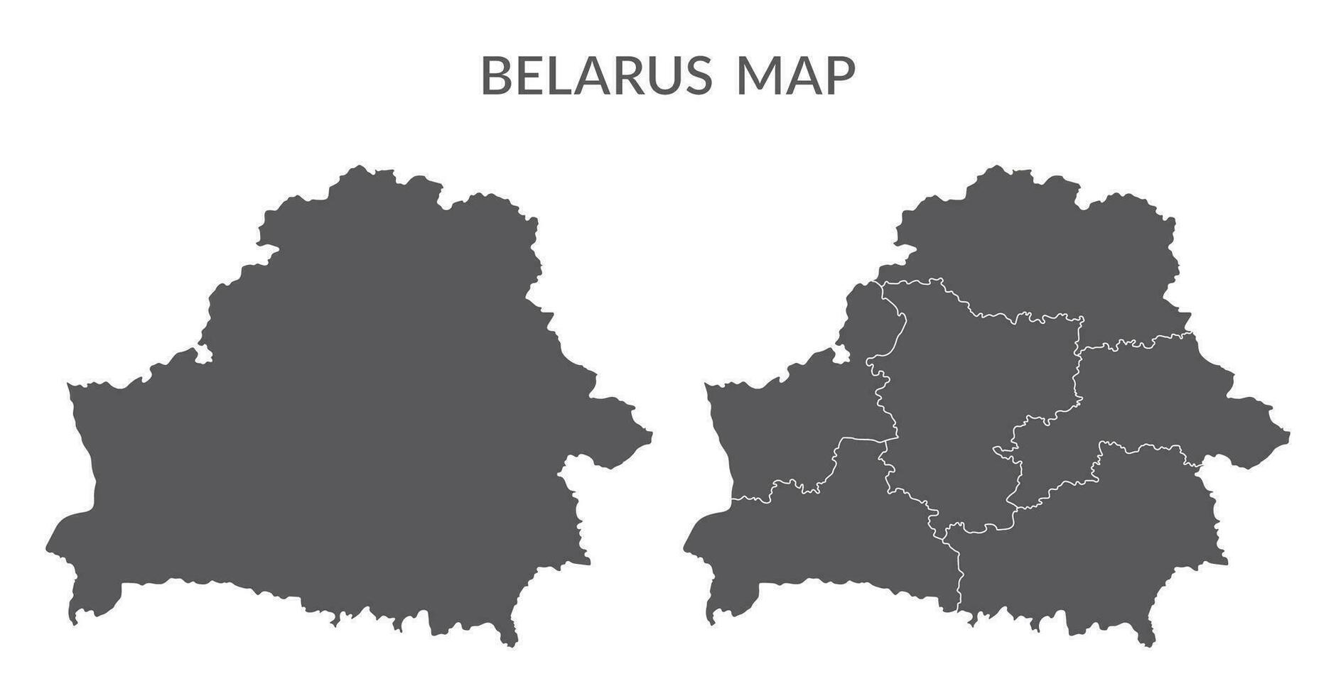 Belarus map. Map of Belarus in set vector