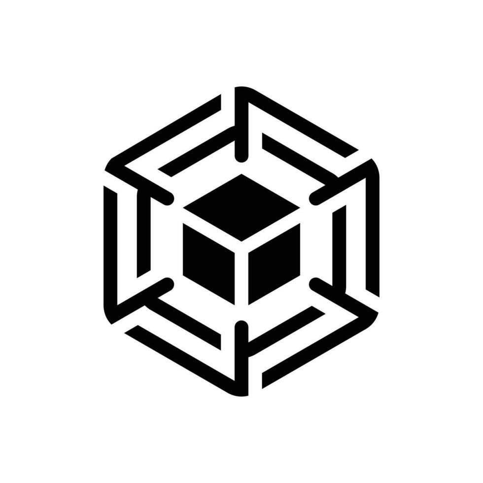 box logo element, box vector logo template