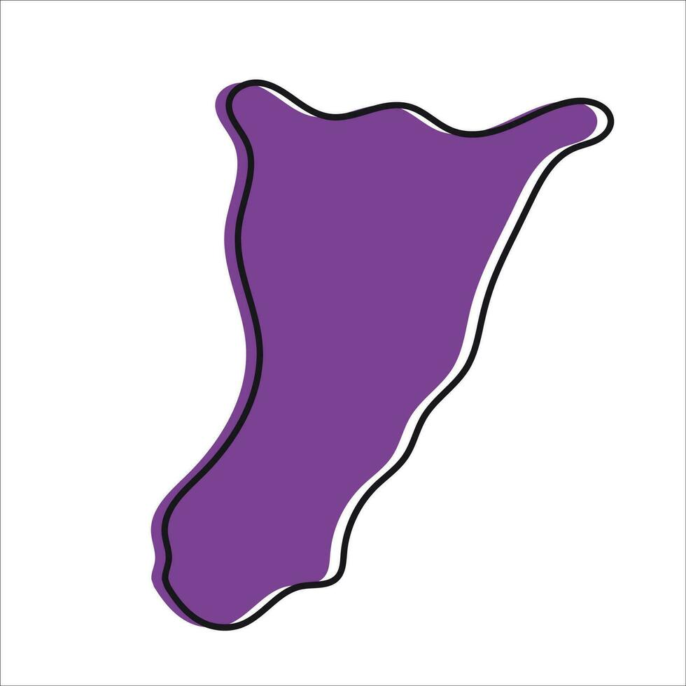 Tsirang district of Bhutan vector map illustration.