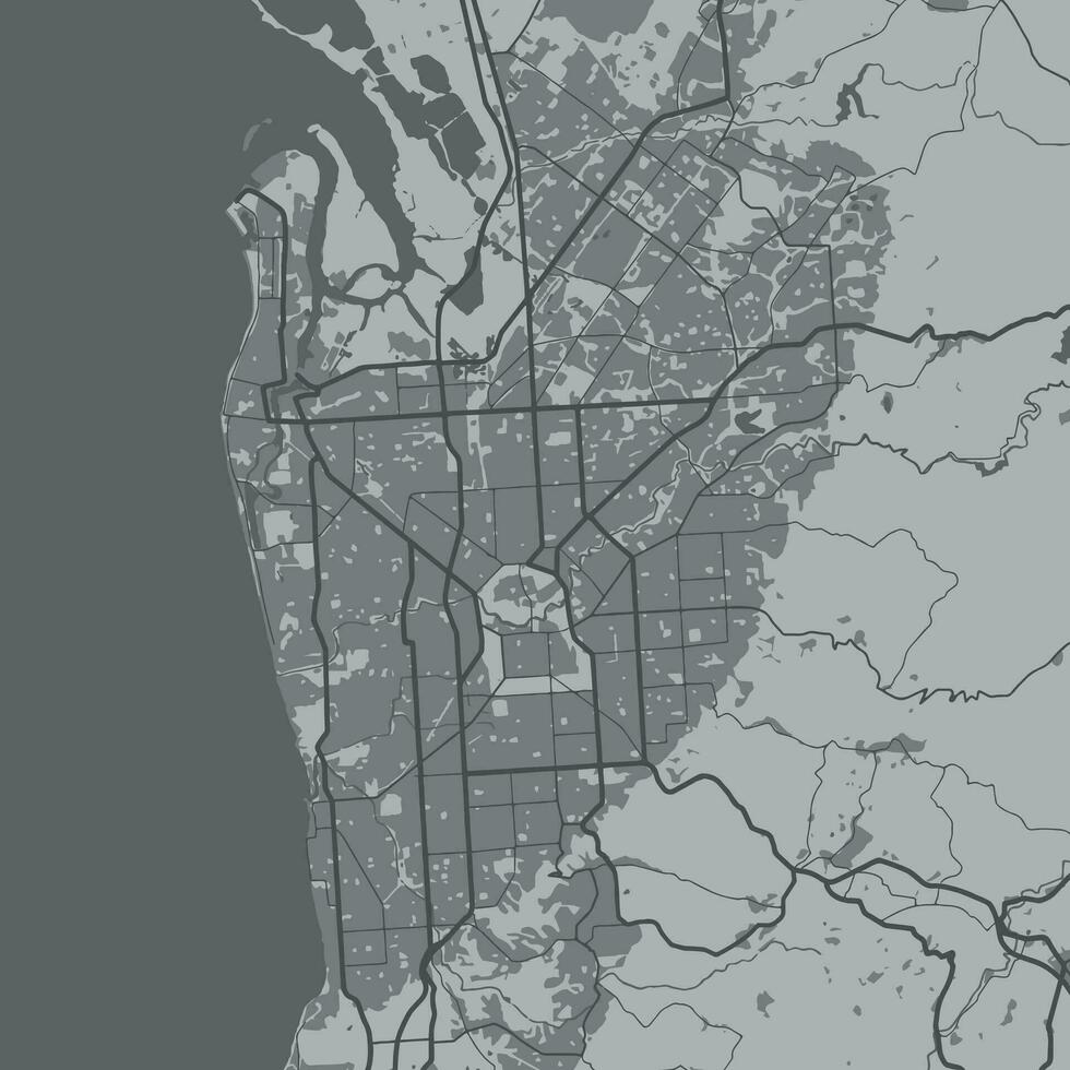 Vector illustration Adelaide Australia City Map.