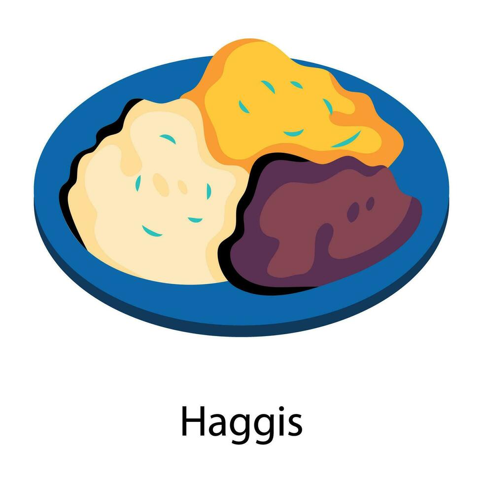 Trendy Haggis Concepts vector