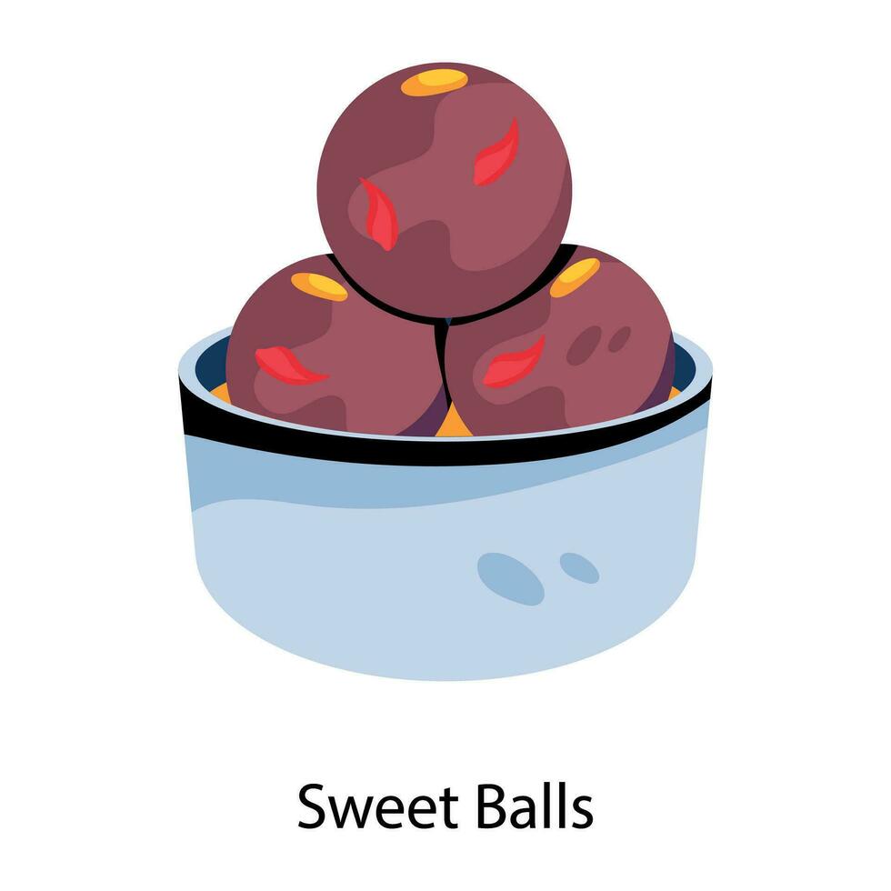 Trendy Sweet Balls vector