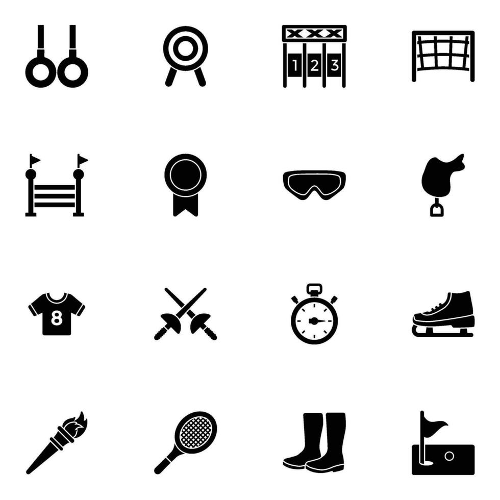 Pack of Olympics Game Icon Vectors