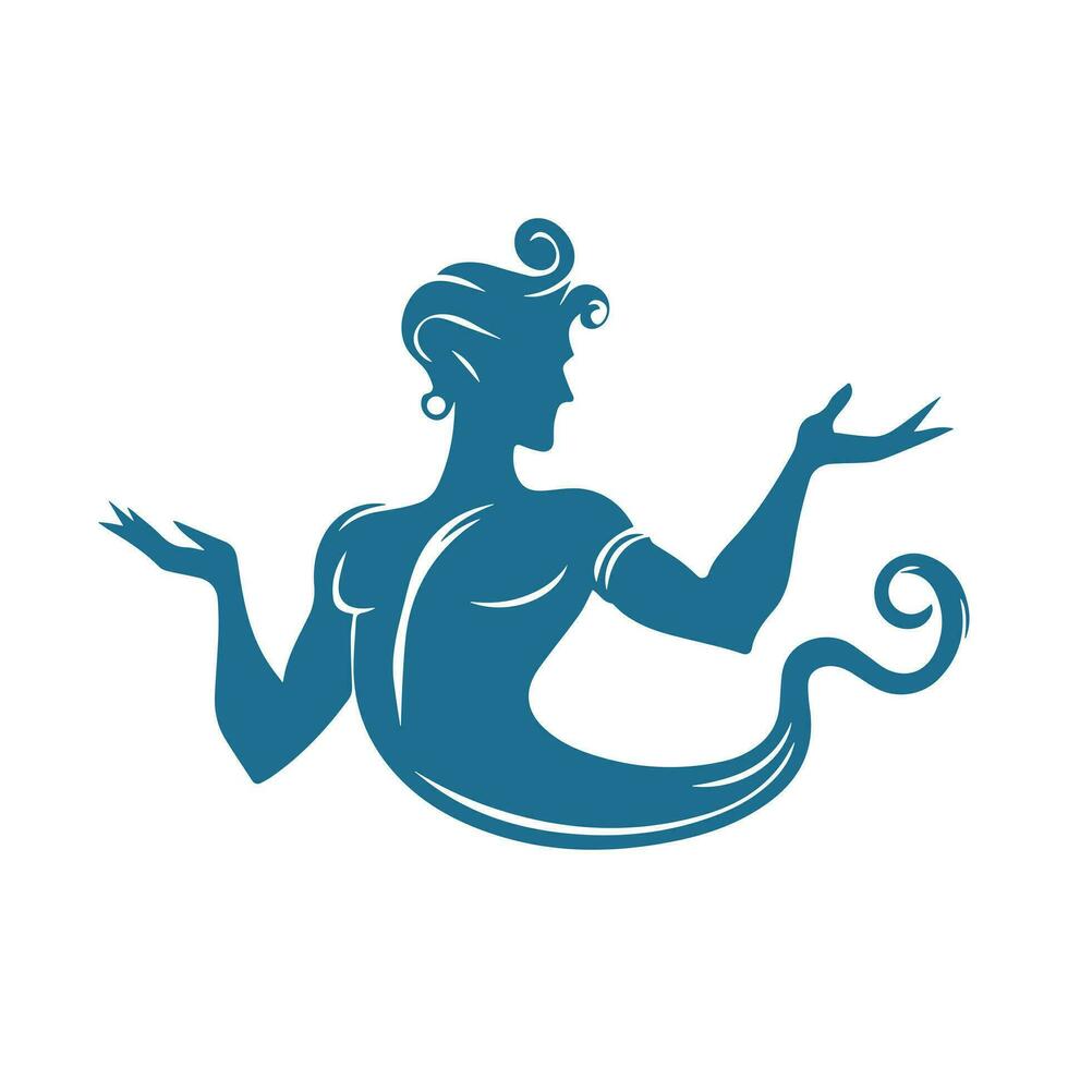 Genie Logo Design Vector Template