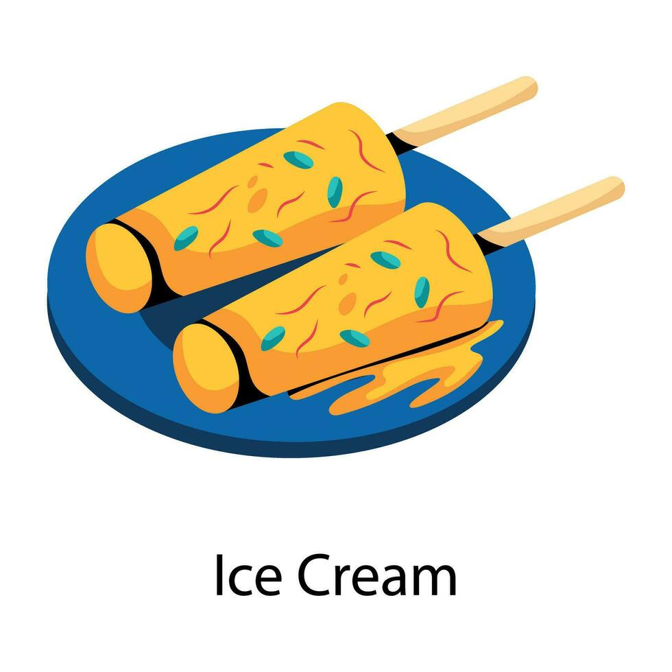 Trendy Ice Cream vector