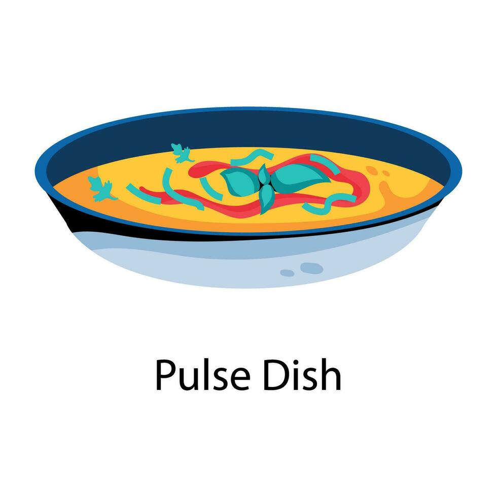 Trendy Pulse Dish vector