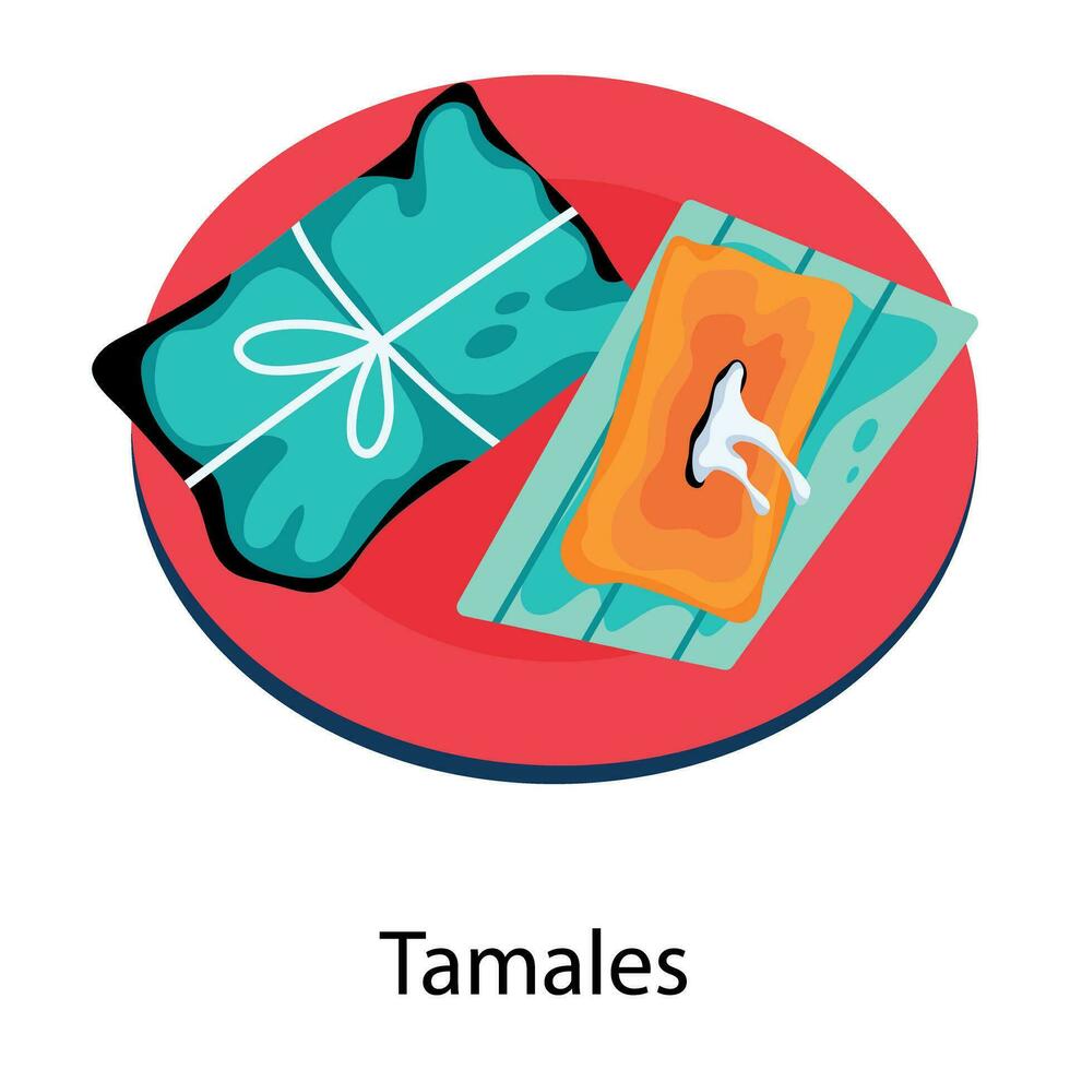 de moda tamales conceptos vector