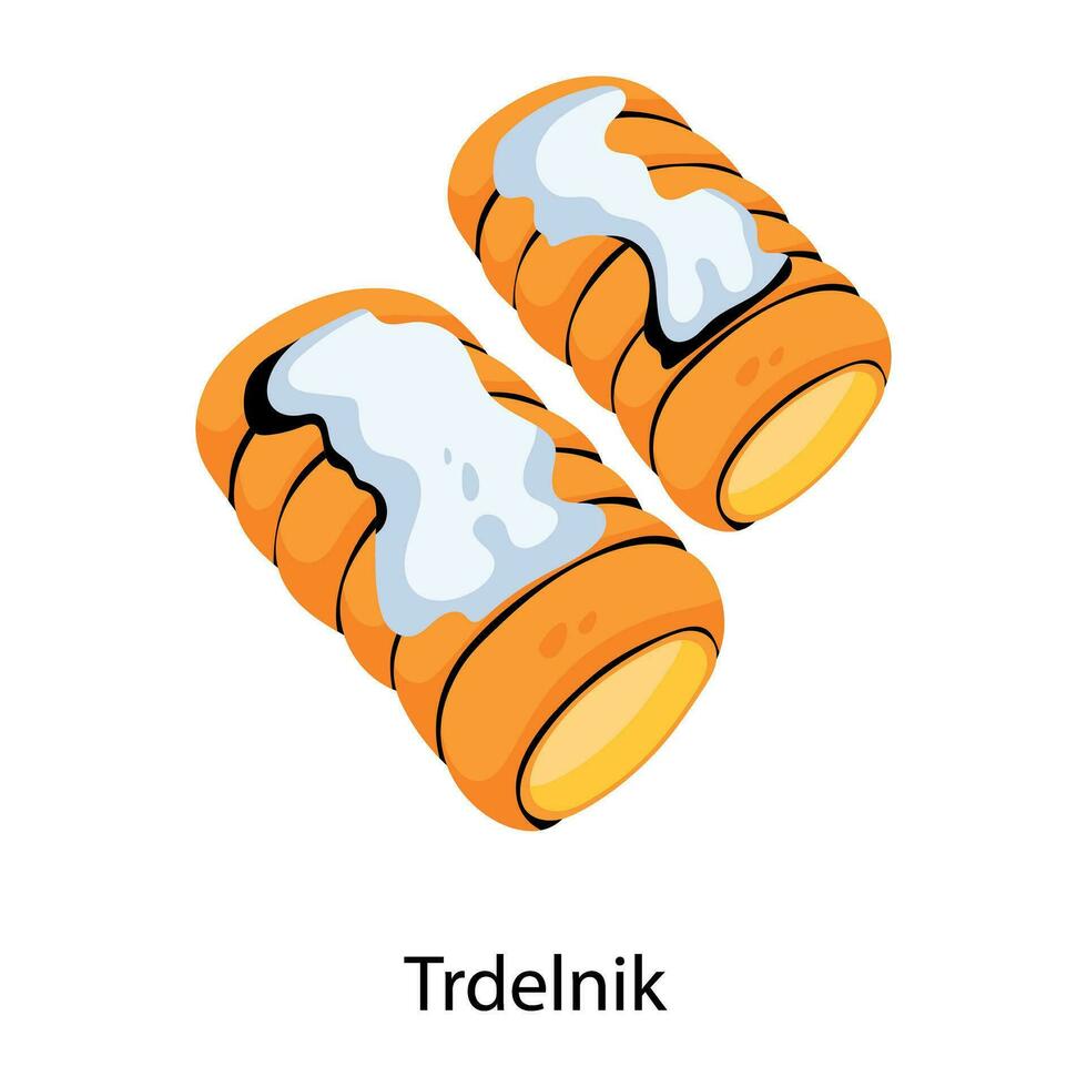 Trendy Trdelnik Concepts vector