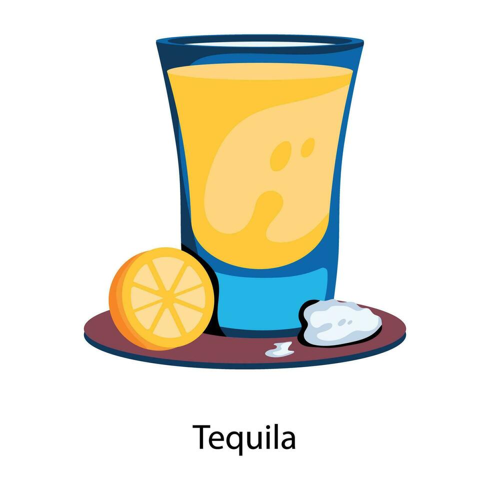 Trendy Tequila Concepts vector