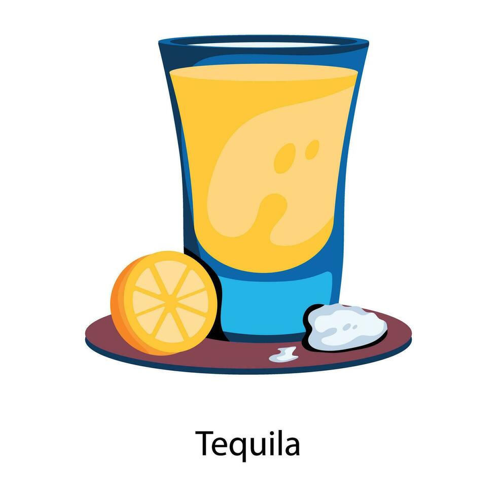 Trendy Tequila Concepts vector