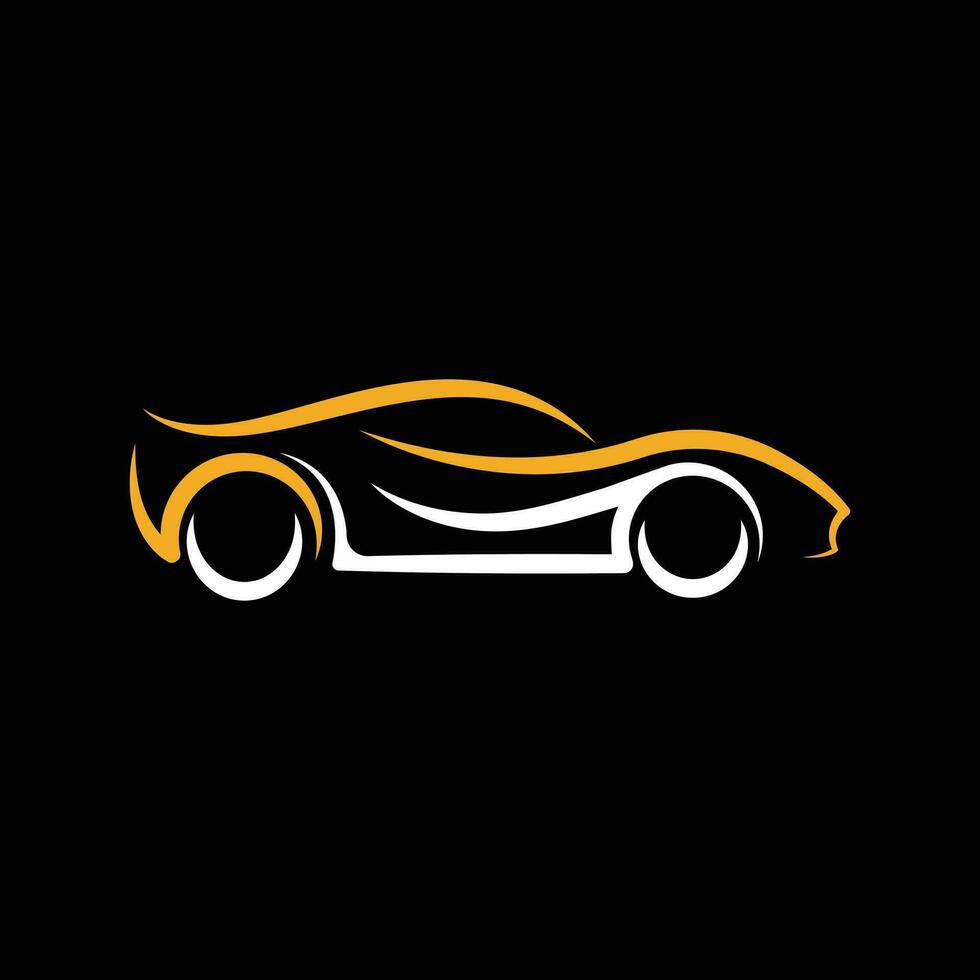 auto coche logo icono vector ilustración modelo. moderno deporte coche vector logo icono silueta diseño. auto coche logo vector ilustración para coche reparar, distribuidor, garaje y Servicio