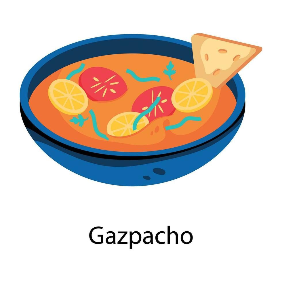 Trendy Gazpacho Concepts vector