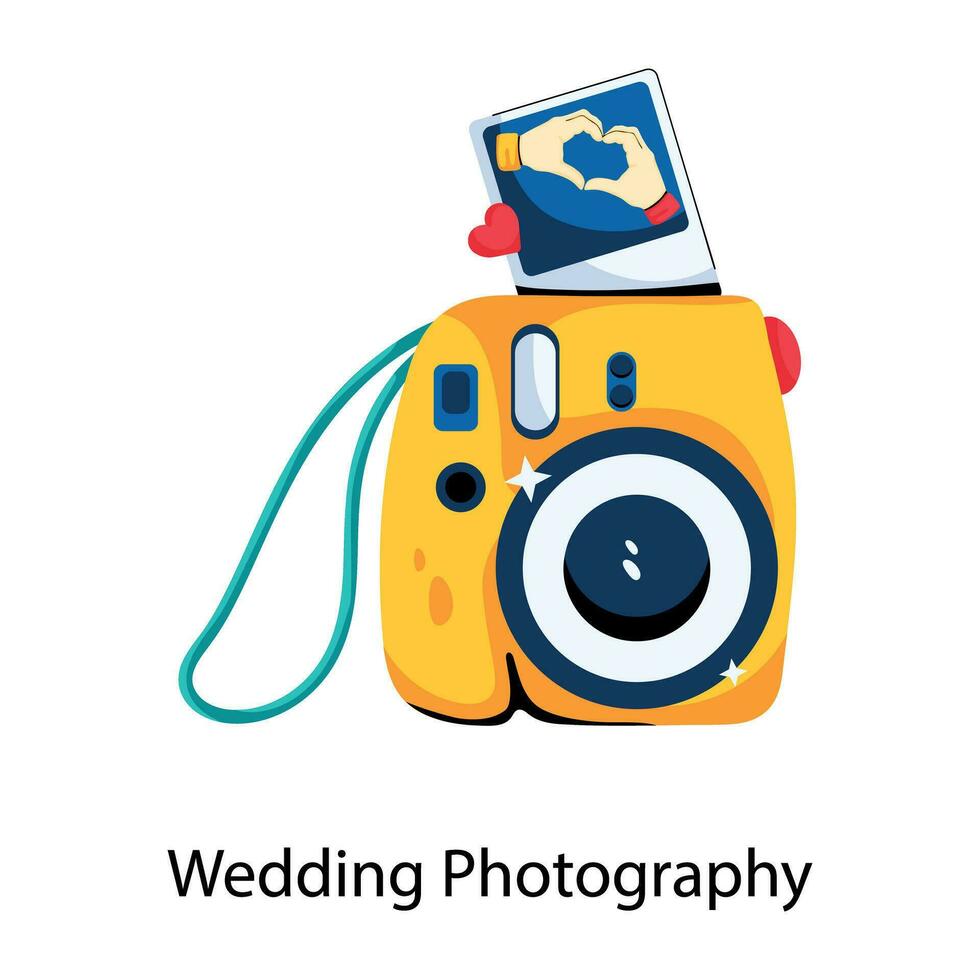 Trendy Wedding Photography vector