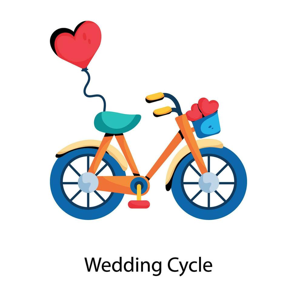 de moda Boda ciclo vector