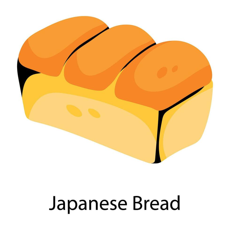 Trendy Japanese Bread vector