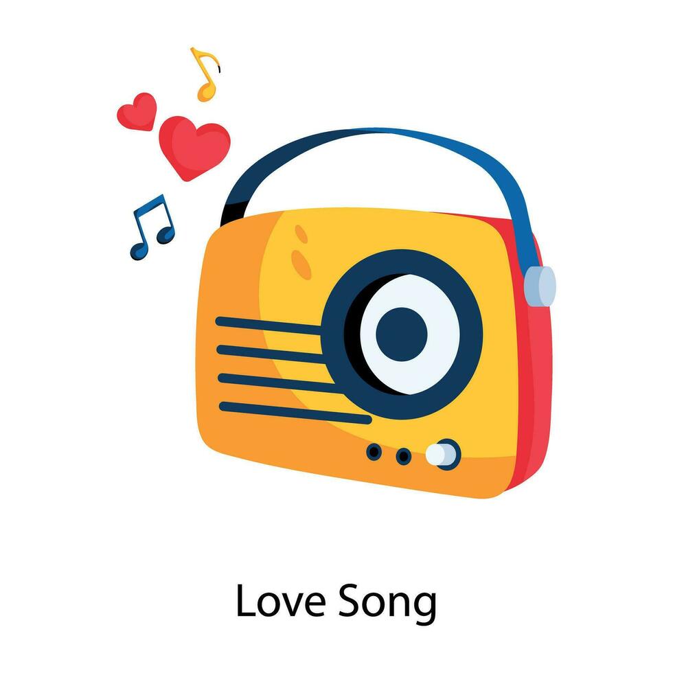 Trendy Love Song vector