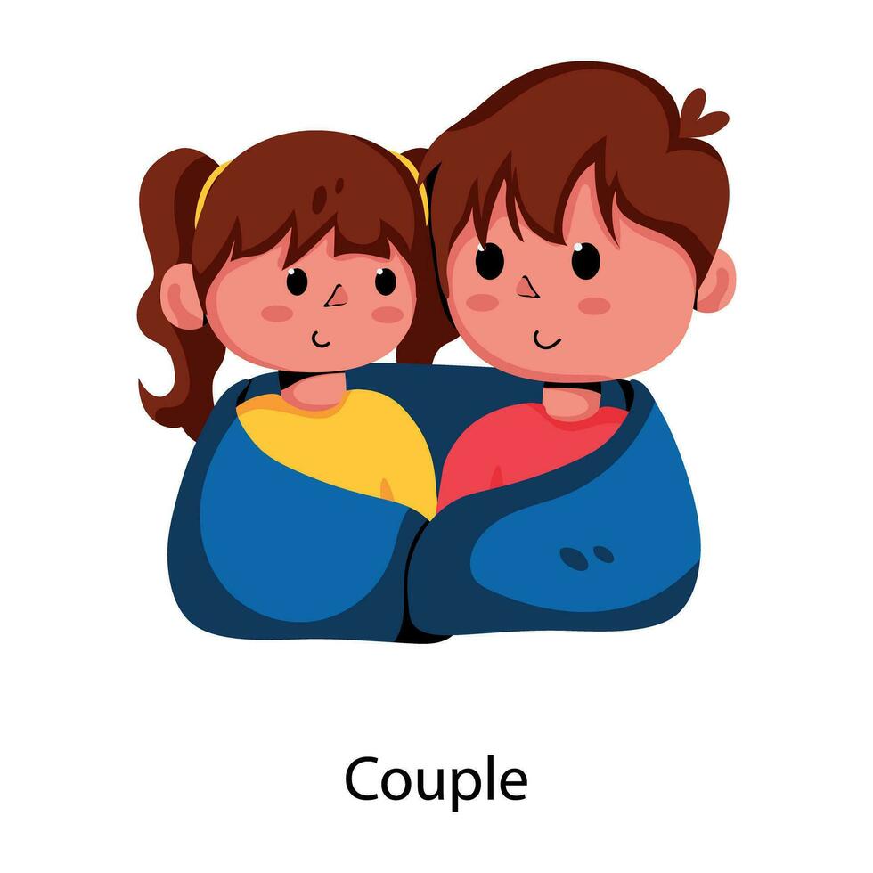 Trendy Couple Concepts vector