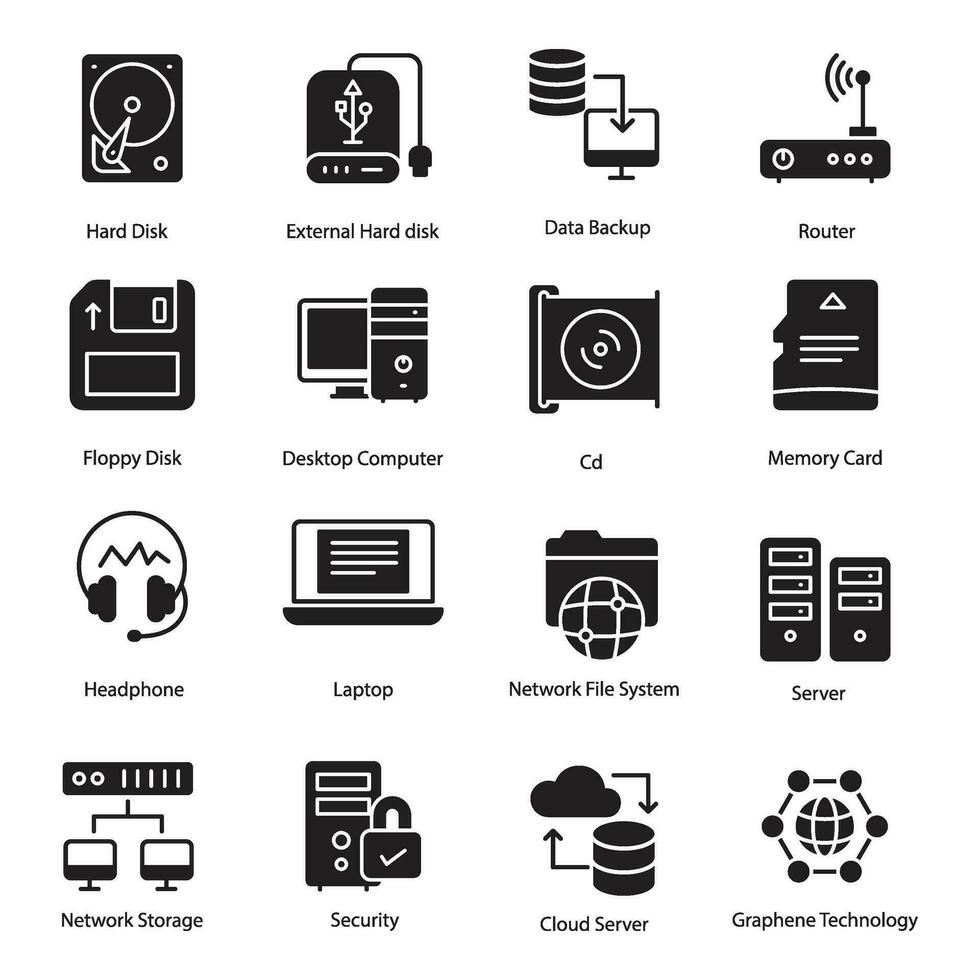 Pack of Technology Icon Vectors