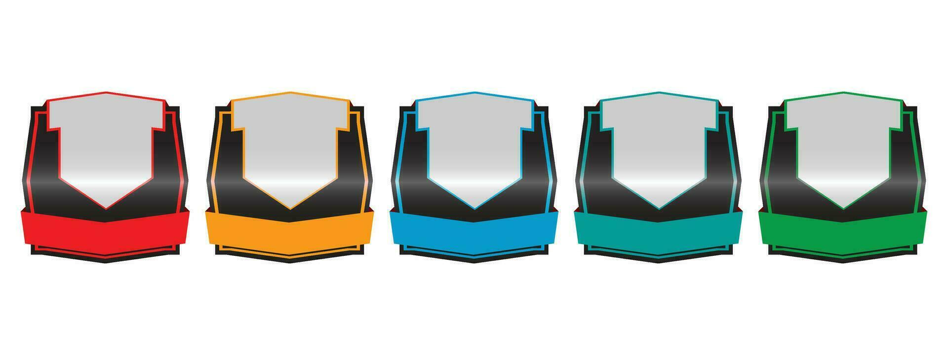 Set of company badge certificates. Vector illustration certified logo design.