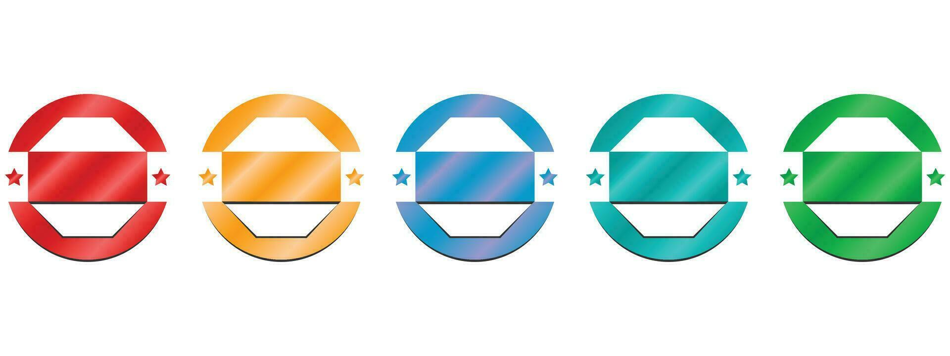 Set of company badge certificates. Vector illustration certified logo design.