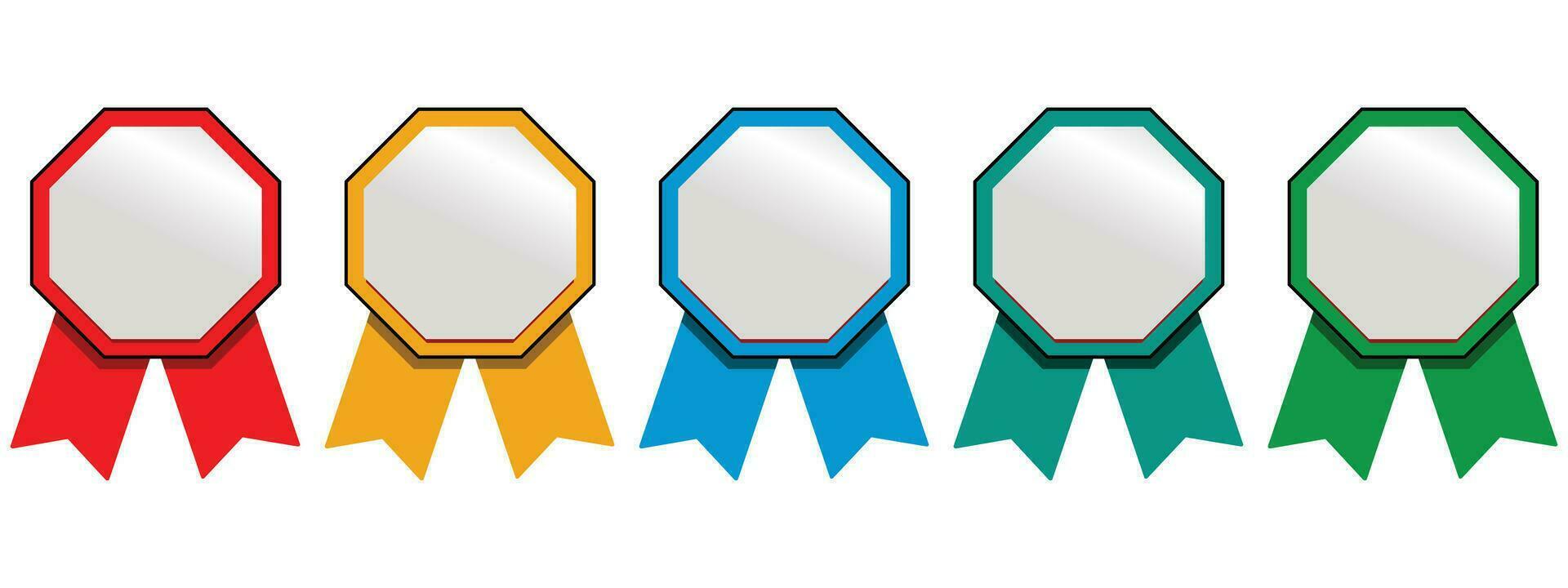 Set of company badge certificates. Vector illustration certified logo design.