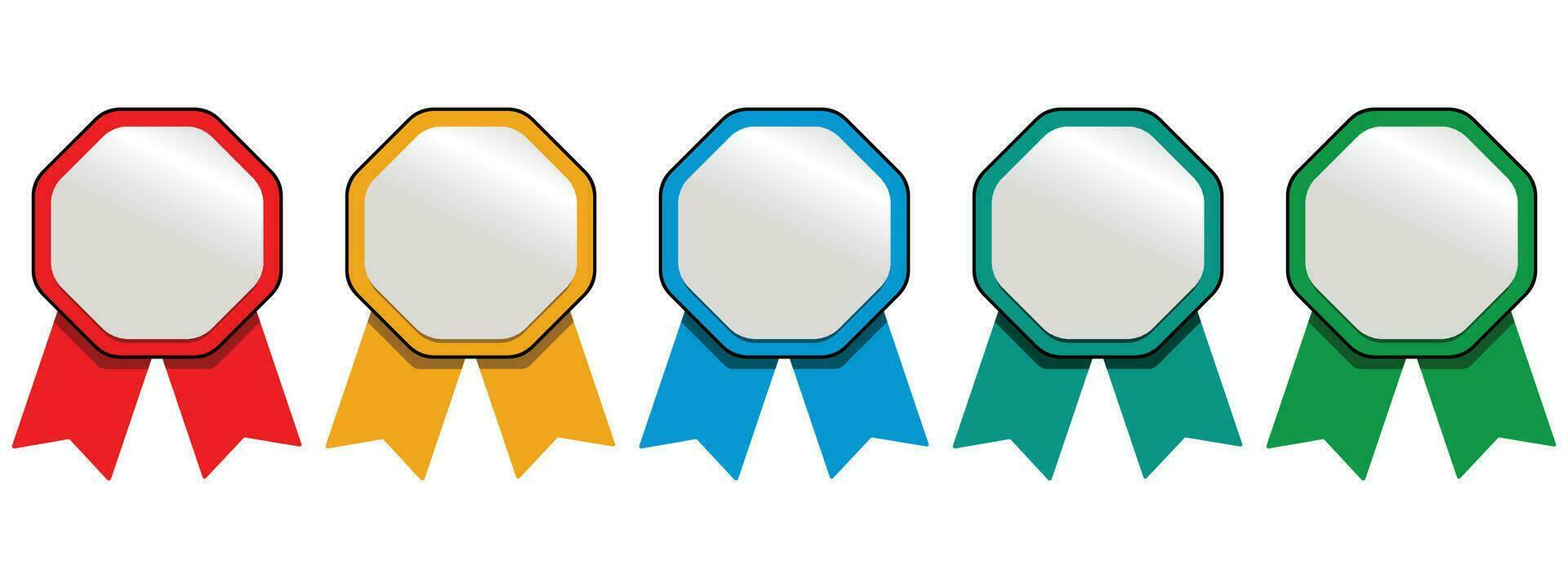 Set of company badge certificates. Vector illustration certified logo design.