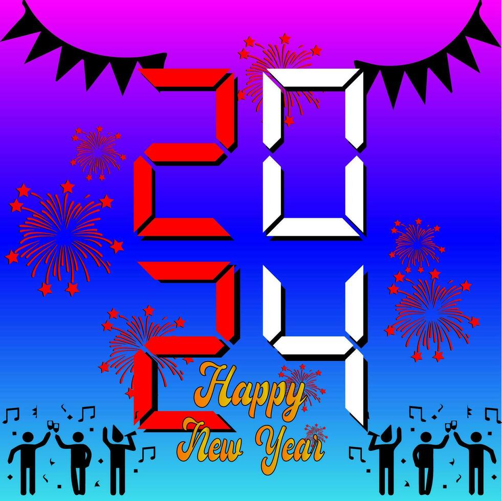 happy new year vector