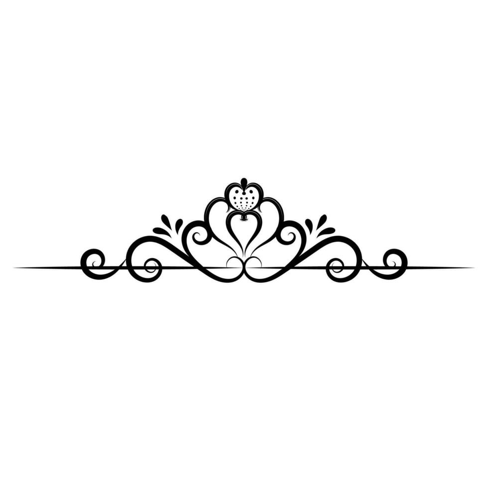 Vector vintage royal title border or text frame ornament elements, Luxury vintage Border wedding invitation card