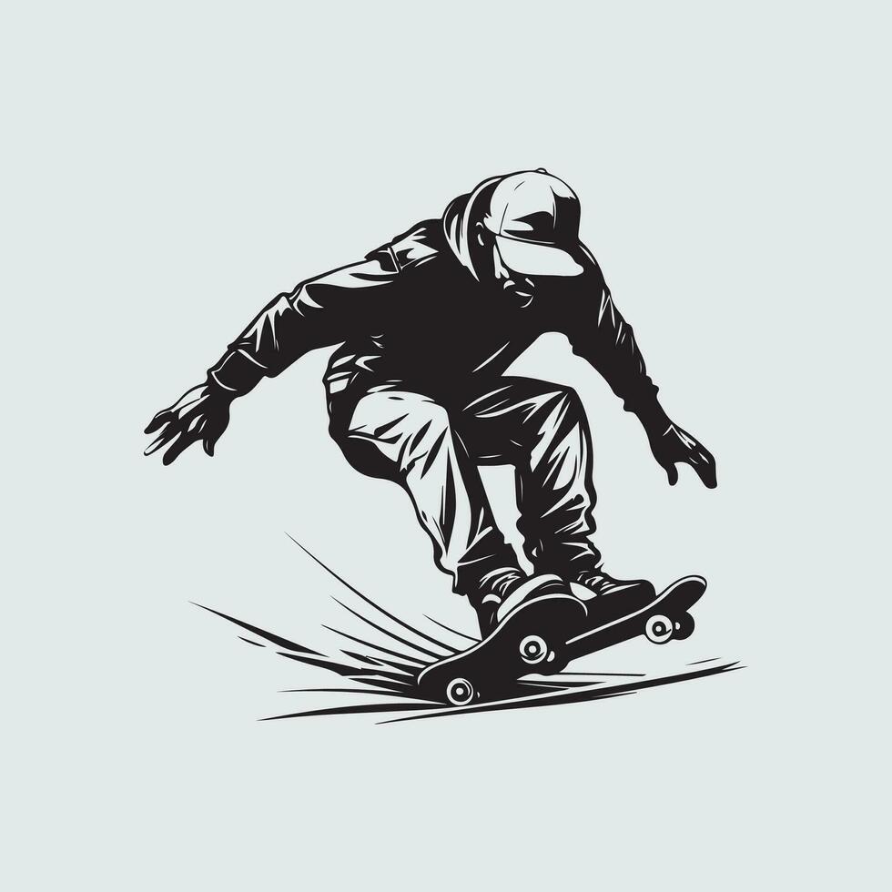 Skateboarder Silhouette Vector Images
