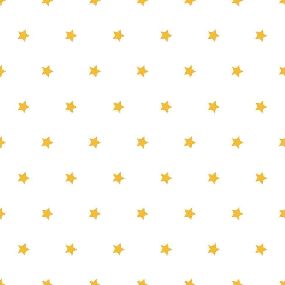 Star pattern seamless gold color minimalist background texture vector