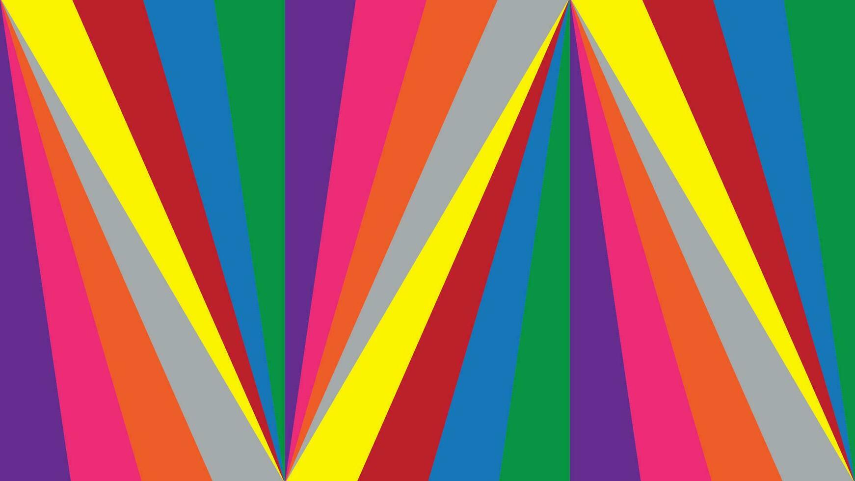 vistoso modelo con triángulo forma azul, rojo, amarillo, gris púrpura, naranja, verde y rosado color. vector ilustración.