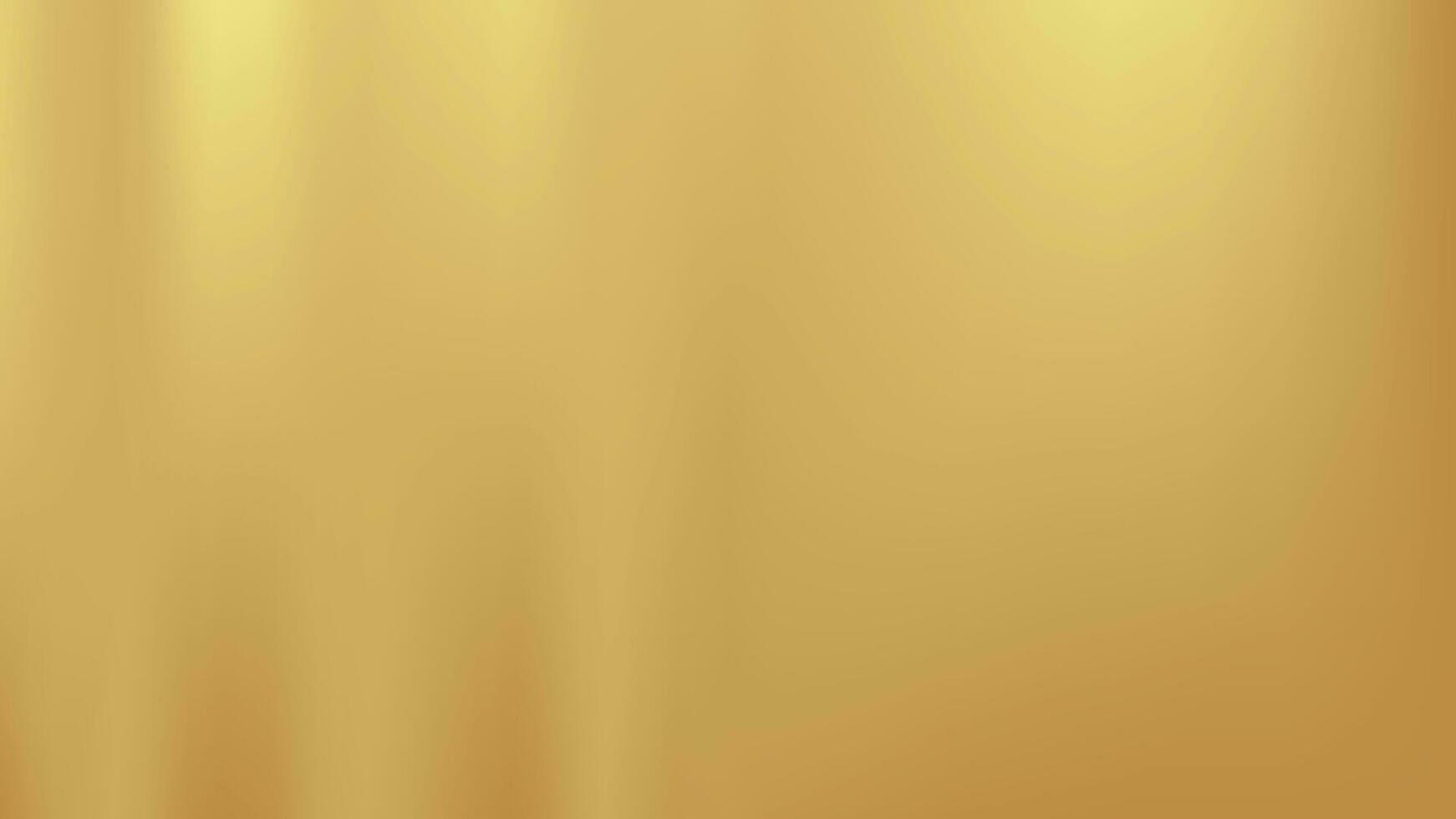 Gold abstract blurred gradient background. Vector illustration.