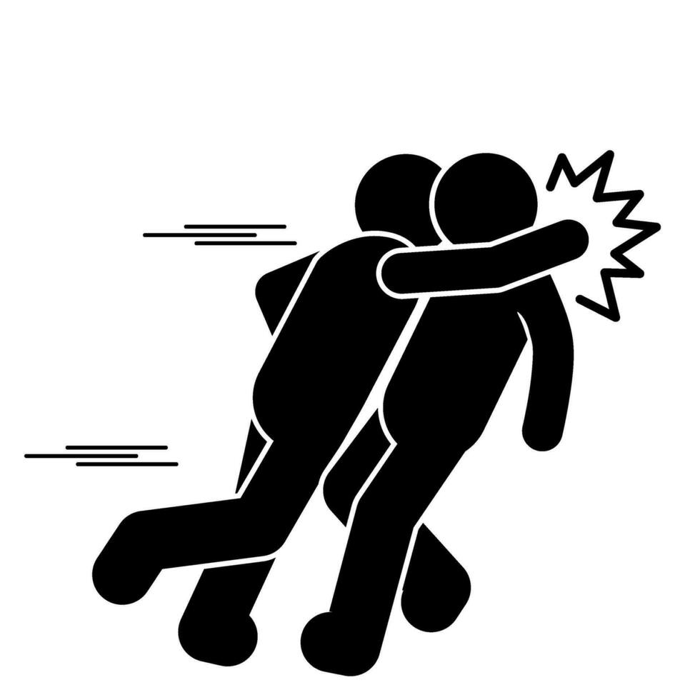 vector illustration of mixed martial arts, throwing, punching