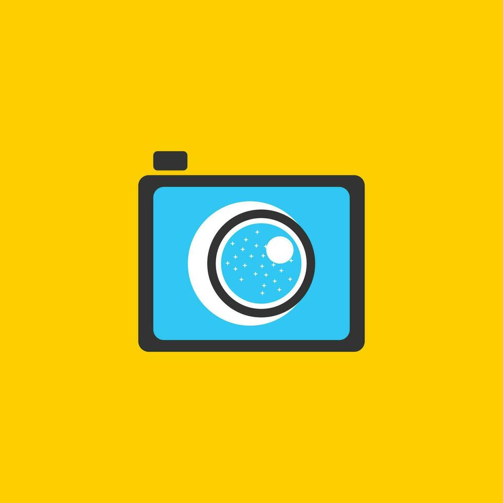 MOON CAMERA LOGO VECTOR