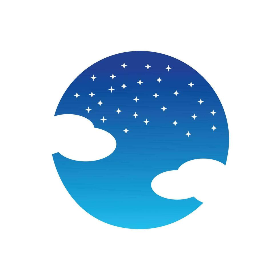 NIGHT SKY LOGO VECTOR